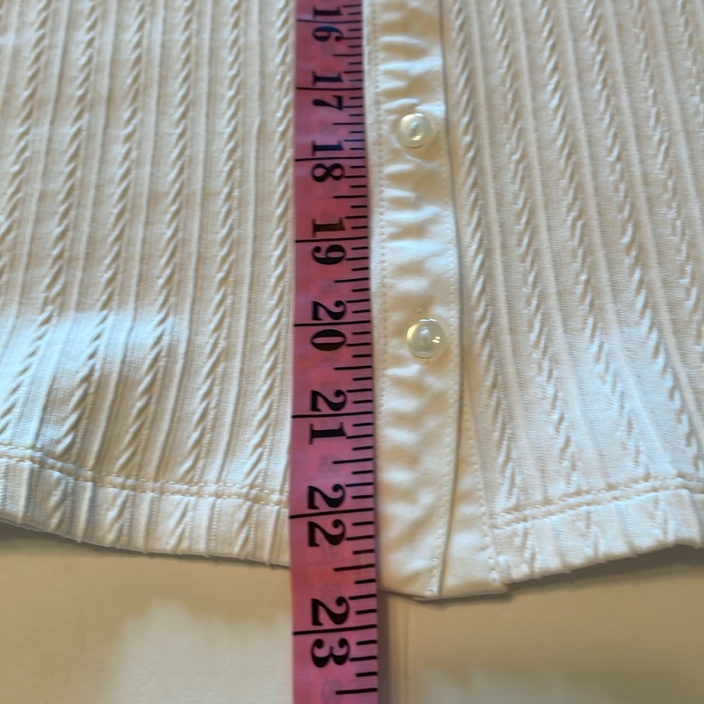 Talbotstextured Split Neck Spread Collar Shirt Si… - image 8